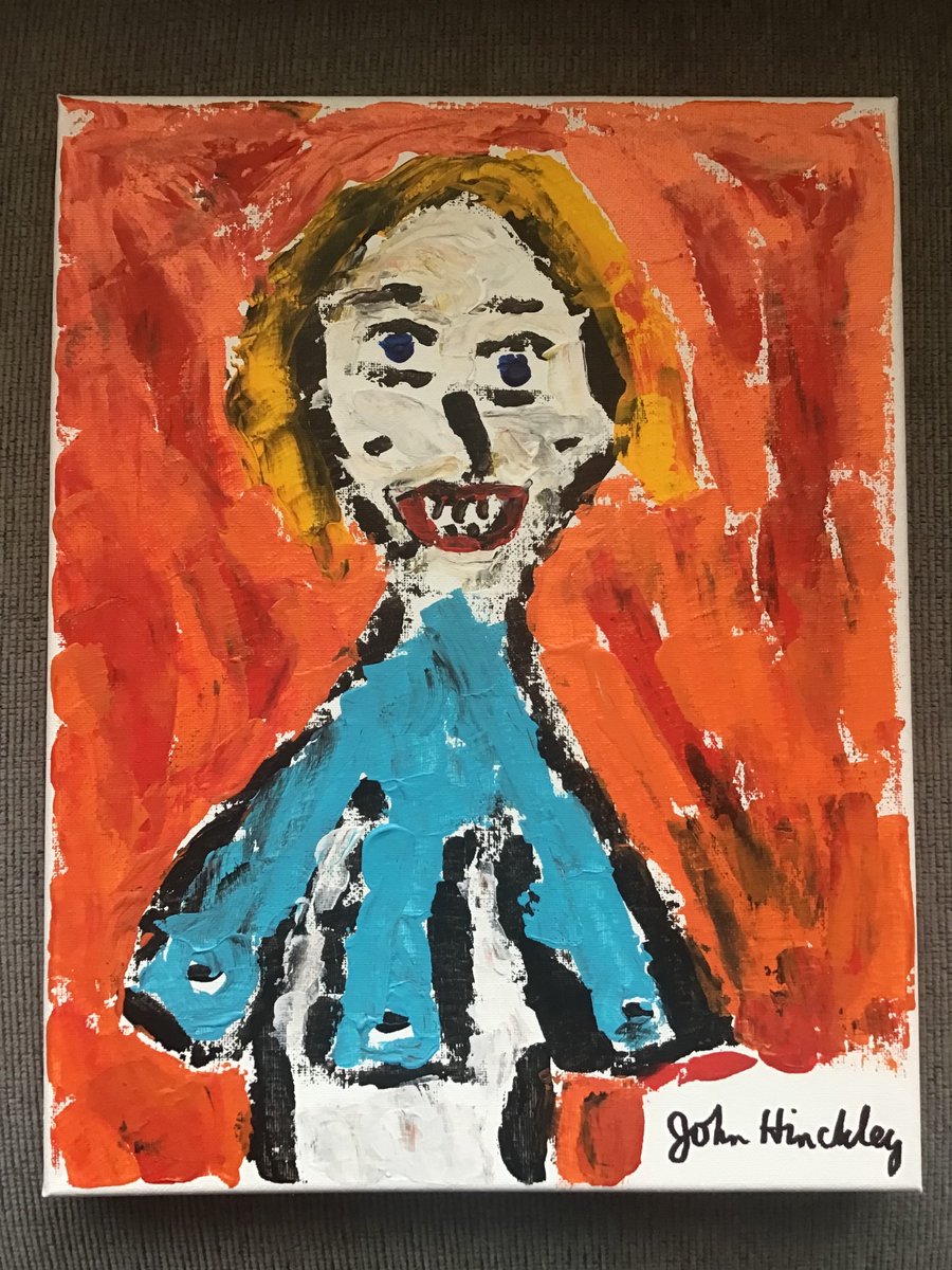 JohnHinckley20's tweet image. My original painting is for sale on Ebay. Use link. Only ship to the U.S. Ebay.com/usr/kingsmgoods