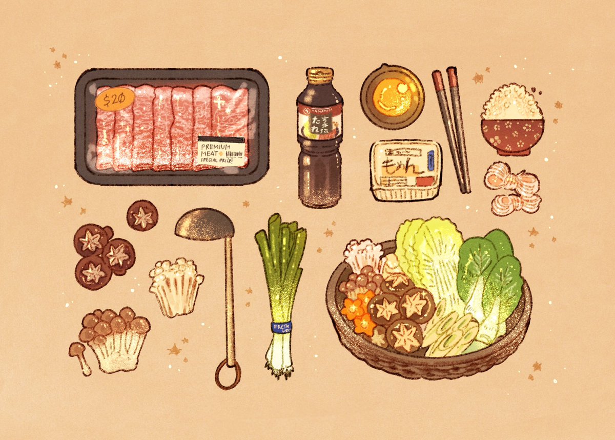 「 ingredient series-> hotpot   In this co」|nao 🍞🍳のイラスト
