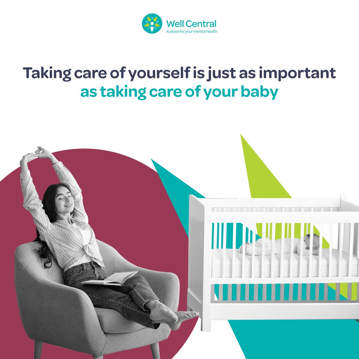 As important as it is to care for your baby, it is equally important to care for yourself. That's because as a caregiver, you have a limited amount of energy.
You're human after all, and humans need to have time to rest and replenish.

#PostpartumHealth #PostpartumSupport