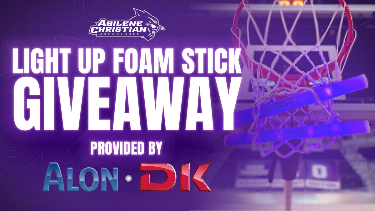 Help us 𝙡𝙞𝙜𝙝𝙩 𝙪𝙥 𝙈𝙤𝙤𝙙𝙮 𝙞𝙣 𝙋𝙐𝙍𝙋𝙇𝙀 tomorrow night and pick up a free light up foam stick provided by Alon DK, while supplies last!🪄🤩🟣 🎟️: tinyurl.com/yn5sduy5 #BeDifferent | #GoWildcats