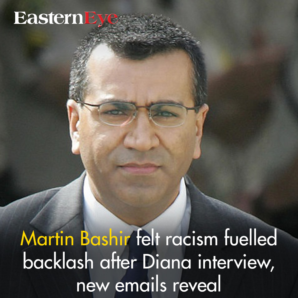 EasternEye's tweet image. Martin Bashir felt racism fuelled backlash after Diana interview, new emails reveal

Read more- easterneye.biz/martin-bashir-…
#MartinBashir
#DianaInterview
#Racism
#BBCScandal