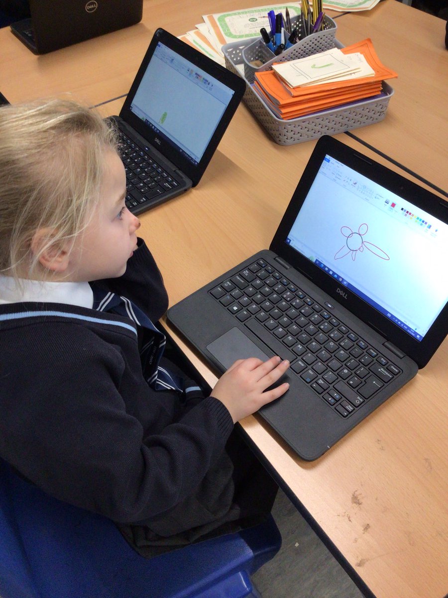 ditton_ps's tweet image. 1RD using Paint to develop their mouse skills. They created flowers and trees to link to our science unit. #DittonPrimaryComputing