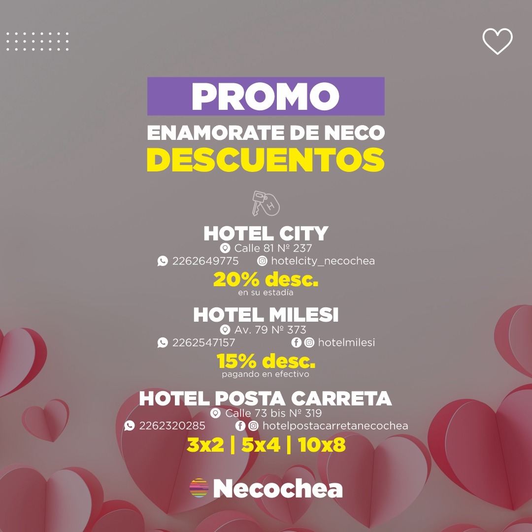 NecocheaTur's tweet photo. Te dejamos toda la info 👇
¡No te lo podes perder! En el mes del amor #EnamorateDeNeco
#NecocheaTur #QuequenTur
#LaMejorPlayaArgentina https://t.co/uNejefPp6G