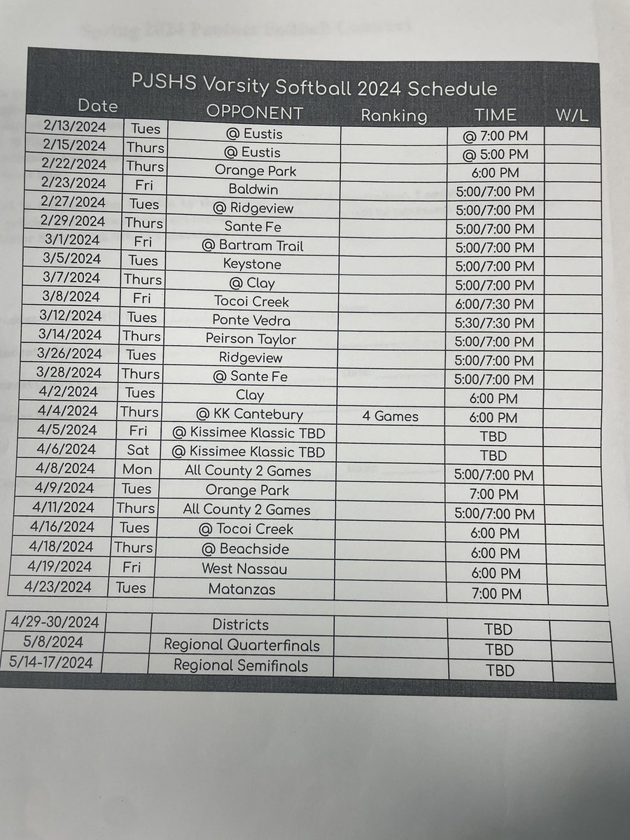 Junior season has officially started!! Just got my high school schedule. So excited and can’t wait to see what comes.