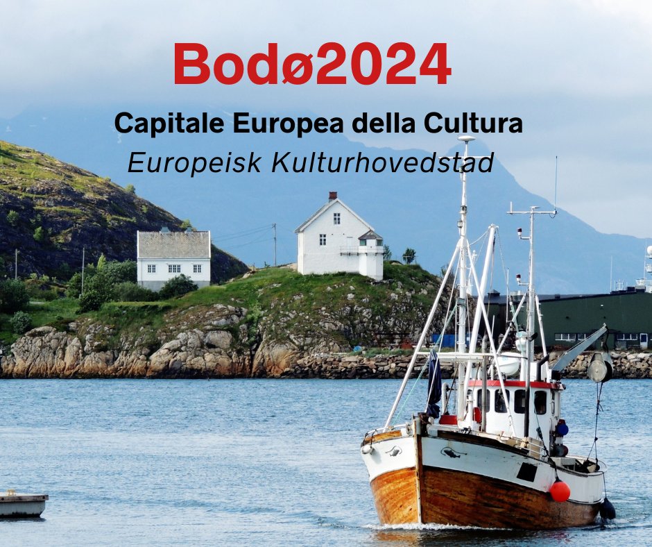 3. februar blir #Bodø Europeisk #kulturhovedstad 2024! Vi gleder oss til å feire Bodø og det vakre #Nordland! Bodøs historie er nært knyttet til salg av tørrfisk til Italia, en handel som ble startet med Pietro Querini, som i 1432 forliste på Røst og oppdaget #tørrfisk #bacalao