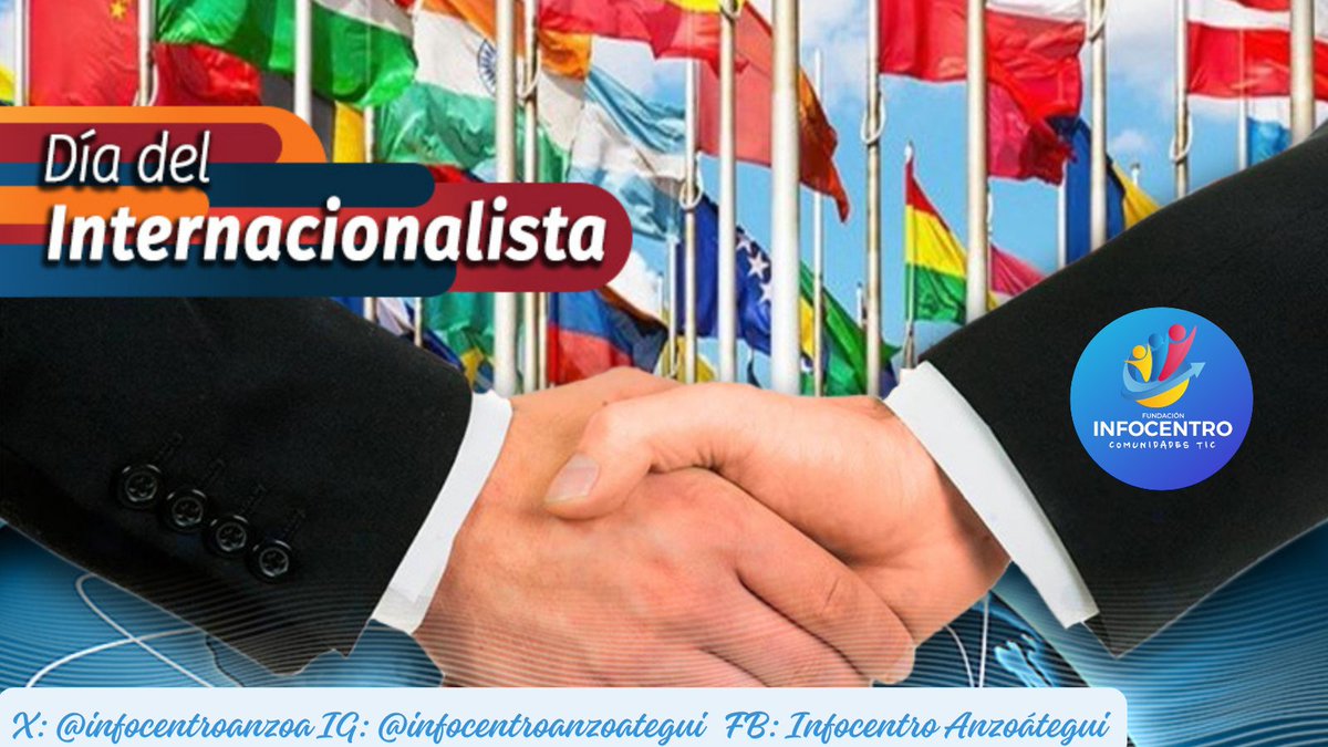 Infocentroanzoa's tweet photo. #Efemérides | Tal Día como hoy se celebra el Día del Internacionalista
#PorLasMalasNada #ActivosEnRed
@Gabrielasjr
@luisinfoVen
@NicolasMaduro https://t.co/FZjiFQPHYw
