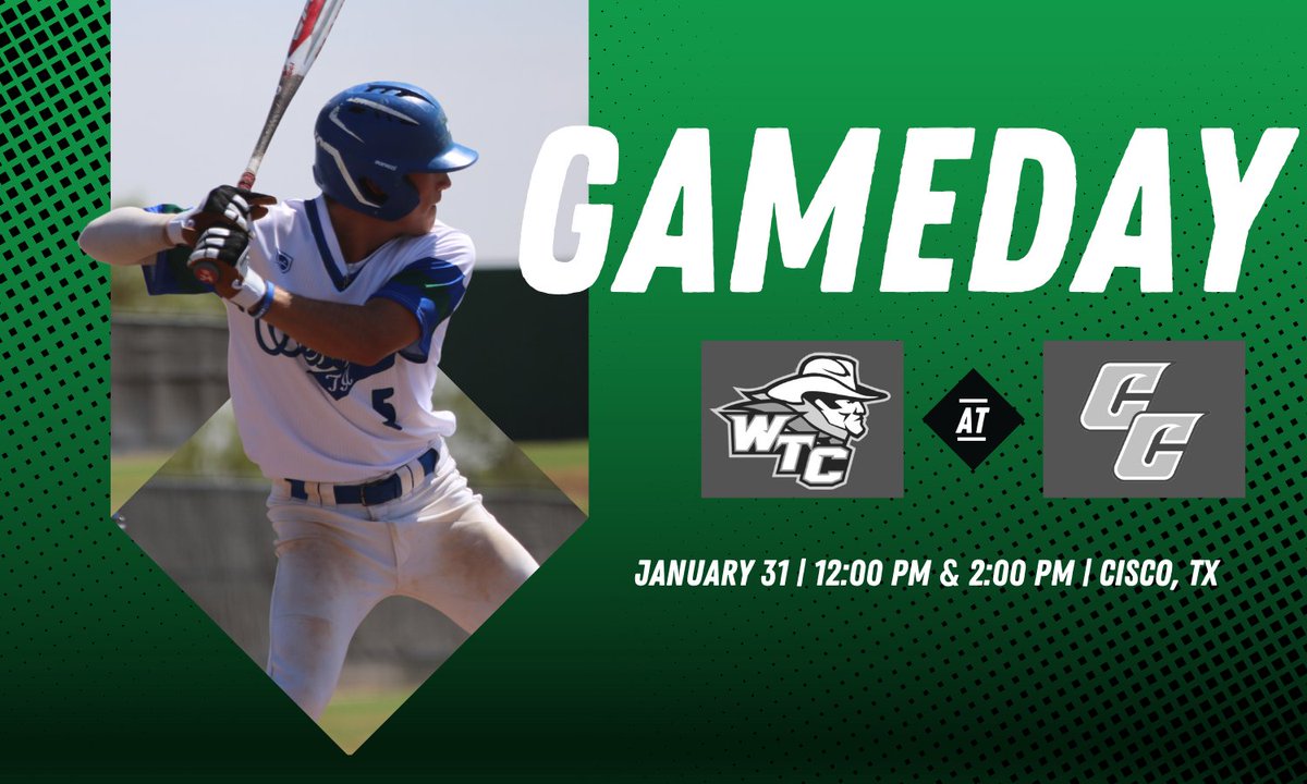 Westerner Baseball Gameday 🤠⚾

🆚 Cisco College
⏰ 12:00 &amp; 2:00 PM
📍 Cisco, TX
🎥 Game 1: tsbnsports.com/western-texas-…
🎥 Game 2: tsbnsports.com/western-texas-…