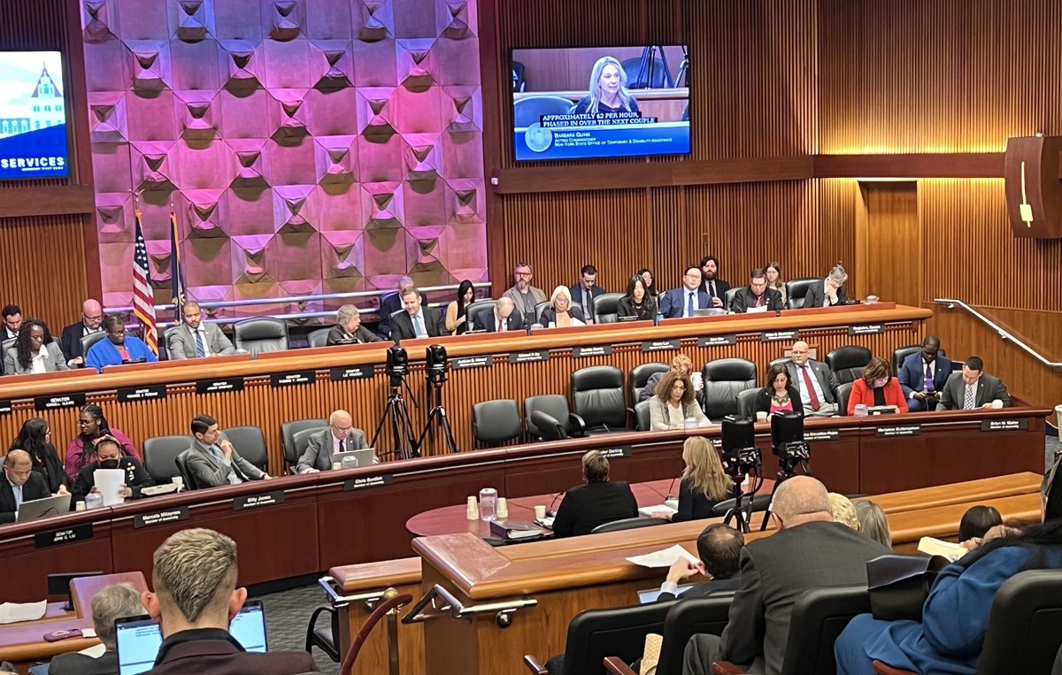 NY’s Commissioner of ⁦<a href="/nysotda/">NYS OTDA</a>⁩ articulates NY’s commitment to cut child poverty in half in a decade, at SFY 24-25 Budget Hearing. What do y’all see in the budget that will move needle on child poverty?