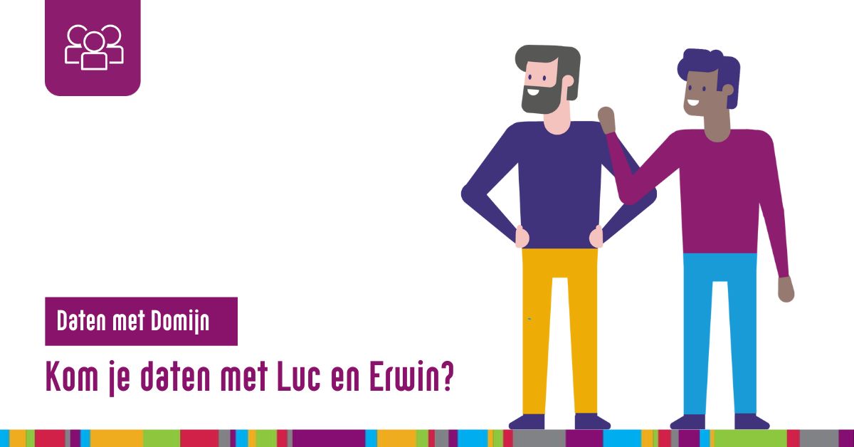 DATEN MET DOMIJN 💜l Onze collega’s van businesse control en financial control. En op zoek naar een nieuwe collega. Lijkt dit je wat?  Kom dan op woensdag 21 februari om 18.00 uur ‘Daten met Luc en Erwin’. Schrijf je in zodat we weten dat je komt: werkenbijdomijn.nl/datenmetdomijn/