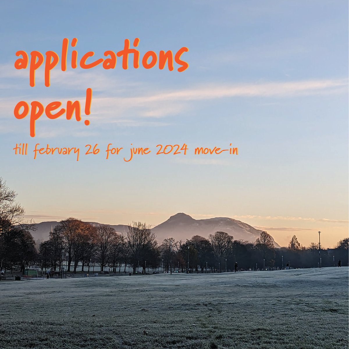 Edinburgh Student Housing Co-op (@edinburghcoop) on Twitter photo 🌿 Applications for June 2024 move in are open until February 26th here 🌻
eshc.coop/join/apply/
Please let us know if you have any questions about the co-op or the application process! 🌿 Applications for June 2024 move in are open until February 26th here 🌻
eshc.coop/join/apply/
Please let us know if you have any questions about the co-op or the application process!