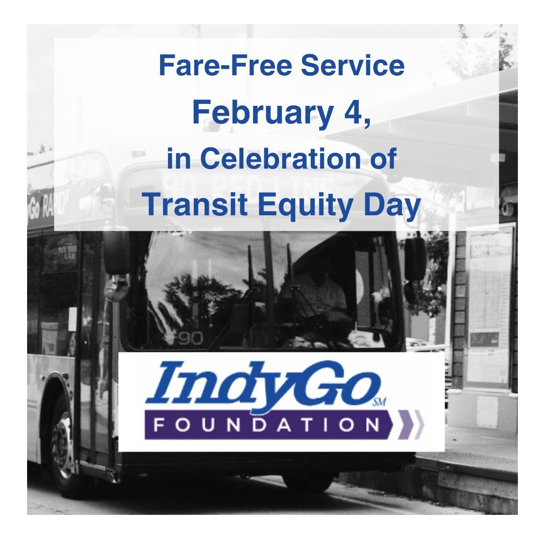 indplsul's tweet photo. Celebrate #TransitEquityDay with free rides on fixed routes &amp; @IndyGoBus Access paratransit service on February 4,  the birthday of Rosa Parks' a civil rights activist. The day promotes equity in transit that is safe, reliable, &amp; accessible to all. Visit https://t.co/dbpBq5zIZN. https://t.co/A4Ue0NWc3H