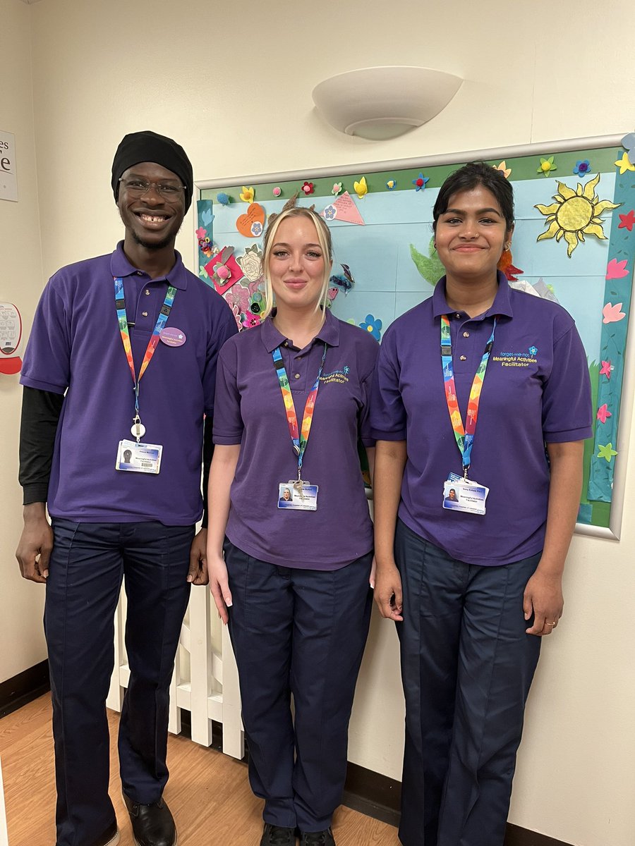 A warm welcome to our new starters- Prince, Chloe and Sony who joined the team to support patients living with dementia and/or delirium @Leic_hospital
