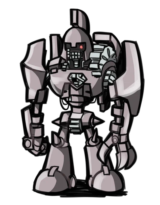 お題:機械族古代の機械巨人 #遊戯王OCG深夜の真剣お絵かき60分一本勝負 
