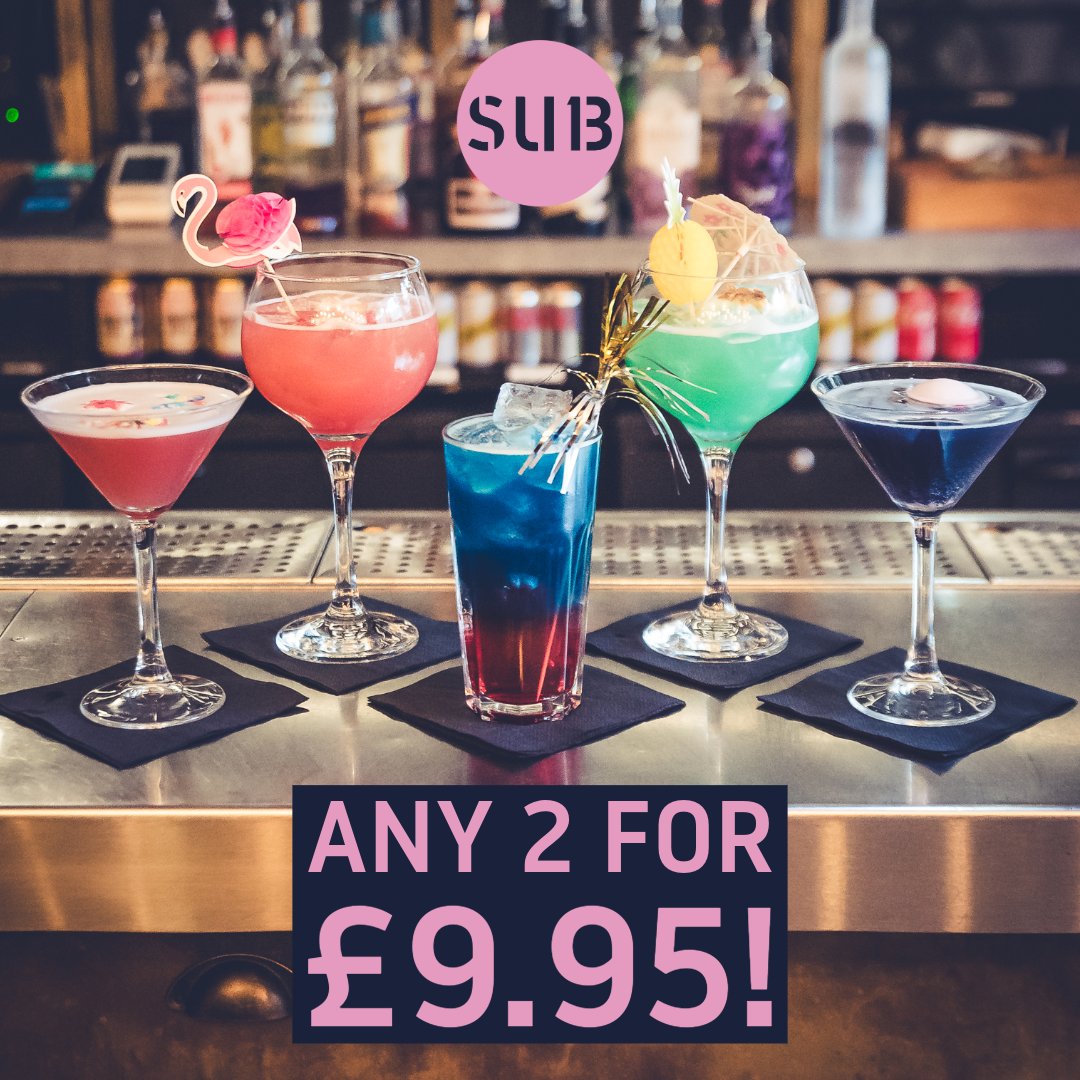 𝗡𝗲𝘄 𝗺𝗲𝗻𝘂 𝗱𝗿𝗼𝗽 𝟭𝘀𝘁 𝗙𝗲𝗯 - 𝟮 𝗰𝗼𝗰𝗸𝘁𝗮𝗶𝗹𝘀 𝗳𝗼𝗿 £𝟵.𝟵𝟱❗
That's right any 2 for £9.95!! 🥹
Grab yours tomorrow from 6pm 🙌