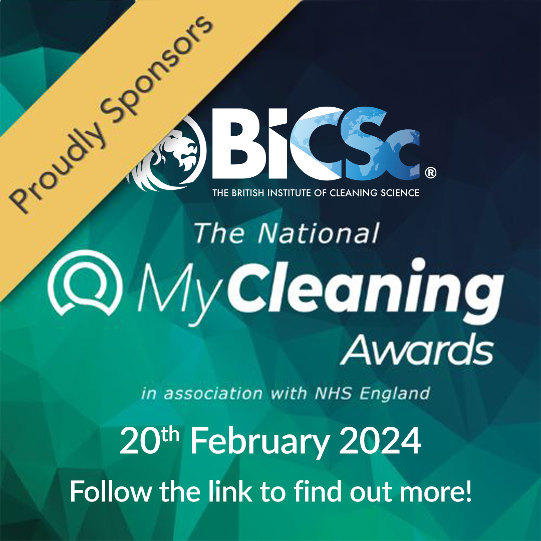 BICSc_UK's tweet image. This year, @BICSc_UK is sponsoring The National My Cleaning Awards. 🏆

Taking place next month on 20th February! We look forward to seeing the results. 

Have you got your ticket? 🎟️ Find out more by heading to their website! @GVHealthcare_ ow.ly/HTjz50Qkw6R

#BICSc #NMCA