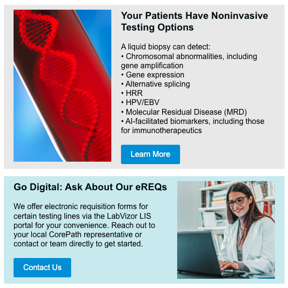 CorePath's tweet photo. Our latest Client eNewsletter is out now! View now at https://t.co/UiqqZRm9ln
#digitalpathology #pathology #innovation #diagnostics #IHC #FISH #HER2 #collaboration #research #USCAP #USCAP2024 #USCAP24 #AI #Motic #ASI #CorePath #LIS #LabVizor #CaringforLives https://t.co/m8ZngR4Jnb