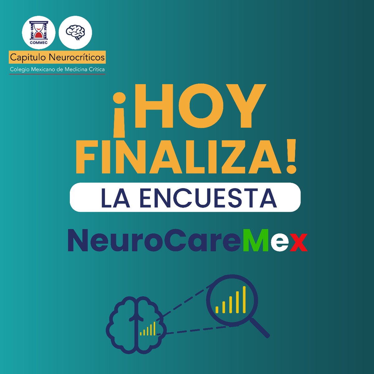 ⚠ ¡AVISO IMPORTANTE! ⚠
Hoy único día para realizar la encuesta de NeuroCareMex
👉🏻 Realiza la encuesta en el siguiente enlace: forms.gle/2HY5ZSQ31QiGg2…
.
.
#Congreso #Medicina #Medico #COMMEC #CNCA #Encuesta #NeuroCareMex