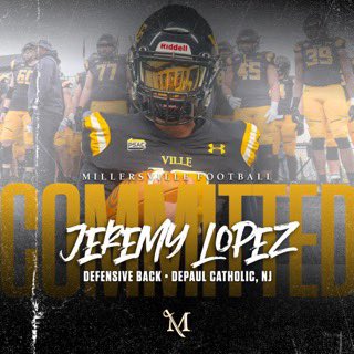 Jeremy (@jeremylopez2024) on Twitter photo I am blessed to say that I am 100% COMMITTED TO <a href="/millersvilleu/">Millersville University</a> I would like to thank my family, friends and coaches for helping me get this far. Can’t wait to play football at the next level at the Ville <a href="/CoachCamp01/">Nick Campanile</a> <a href="/CoachDarrisaw/">Coach R. Darrisaw (Coach Sheed)</a> <a href="/r_crusco7/">RJ Crusco</a> <a href="/VILLEfb/">VilleFootball</a> <a href="/Coach_Sutjak/">Matt Sutjak</a> I am blessed to say that I am 100% COMMITTED TO <a href="/millersvilleu/">Millersville University</a> I would like to thank my family, friends and coaches for helping me get this far. Can’t wait to play football at the next level at the Ville <a href="/CoachCamp01/">Nick Campanile</a> <a href="/CoachDarrisaw/">Coach R. Darrisaw (Coach Sheed)</a> <a href="/r_crusco7/">RJ Crusco</a> <a href="/VILLEfb/">VilleFootball</a> <a href="/Coach_Sutjak/">Matt Sutjak</a>