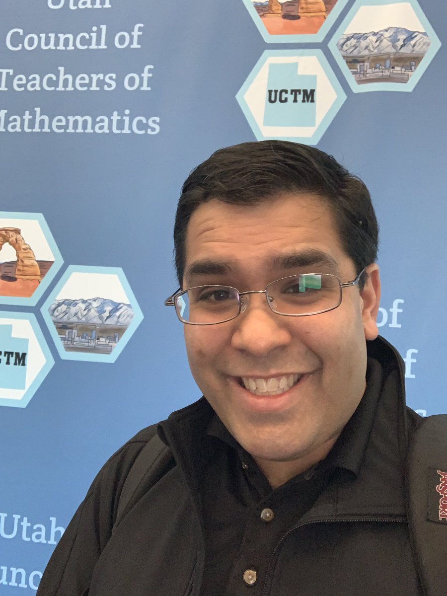 Rocking out at the UCTM conference. It’s going to be a great day! #uctm #UCTMrocks #mtbos #iteachmath