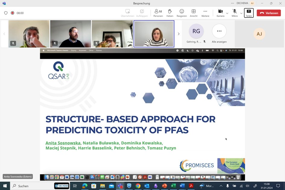 At the @EU_ALTERNATIVE  collaborative Second Online Workshop on “Models for Toxicology”:  In-Silico Models in Toxicology: Approaches and Evidence, our colleague Anita Sosnovska from QSAR Lab just presented their Structure-based approach for predicting toxicity of #PFAS'