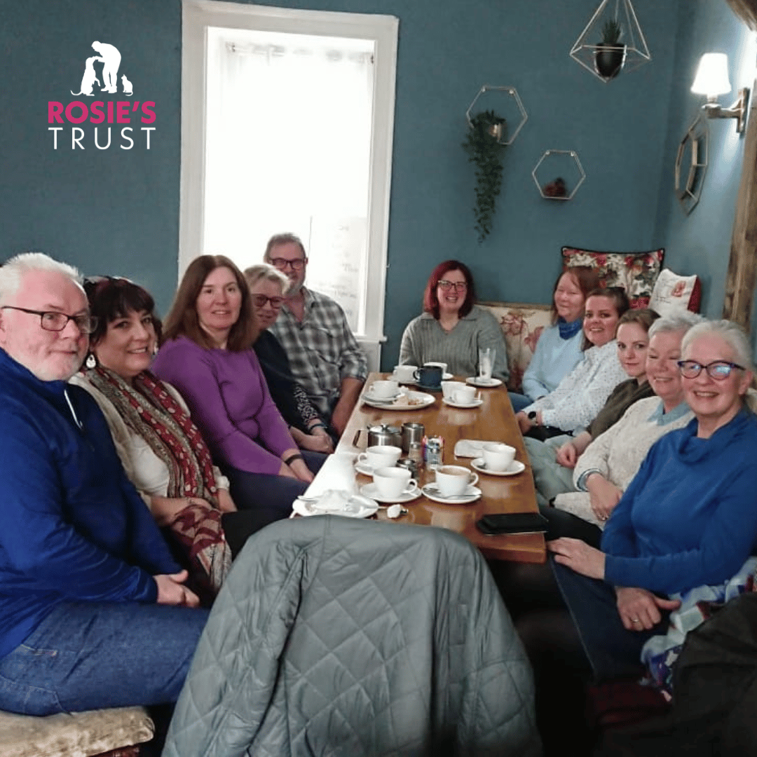RosiesTrust's tweet photo. Our South Eastern volunteers met up at the weekend to catch up, share experiences and get to know each other a bit better!
Thank you to the Halifax Foundation for making these meet-ups possible!
#volunteers #southeastern #dogsupport #dogsupportvolunteer https://t.co/IFMr8obysd