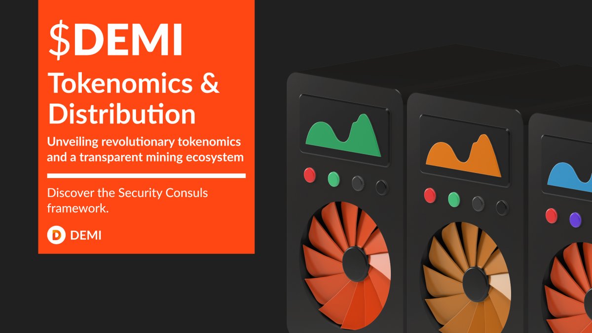 ⚡️ We’ve prepared a detailed post  (medium.com/@DeMi_Mining/d…) about DeMi and its tokenomics on Medium. 📝 

🤔 What information you can find there: 

✅ DEMI tokenomics and distribution; 
👥 Mining pools; 
👨‍💻 Our main core team. 

#DeMi #CryptoNews