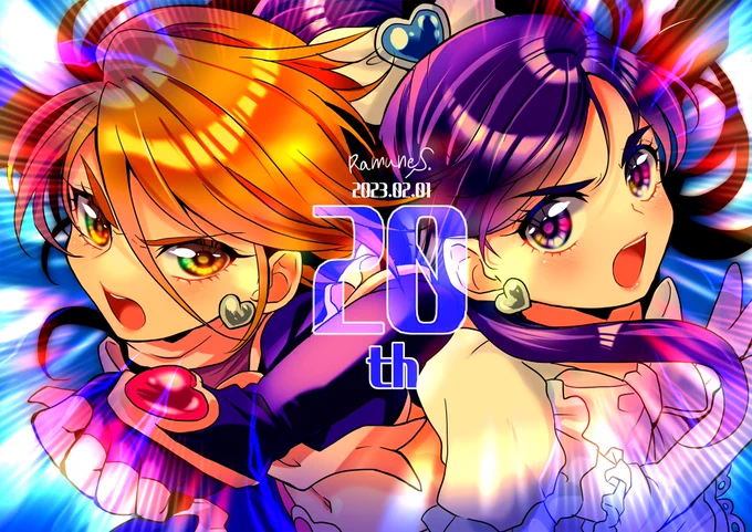 新しいの描けそうにないので去年のプリキュアの日に上げた絵を再掲しときます 