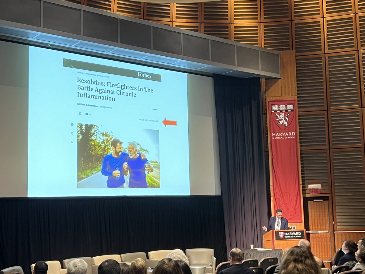 The 3 day Symposium on Resolution of Inflammation in Medicine and Surgery hosted @harvardmed kicks off with @CNSerhanLab. Excited to hear about the latest and greatest advances in targeting resolution of inflammation to promote health and wellness. @bwhcvls @MassGeneralNews