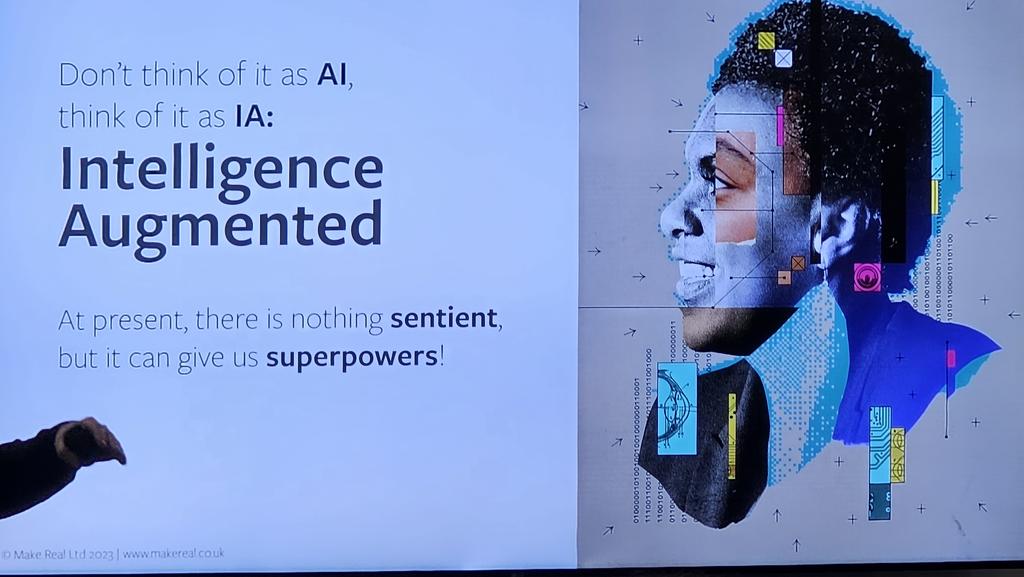 An appropriate picture to finish what has been a great 2 days at #WOL24 .  Without doubt the theme over the 2 days was #ArtificialIntelligence and it is here to stay.  Used correctly it is going to be a great additional tool for #learning and #development practitioners. #progress