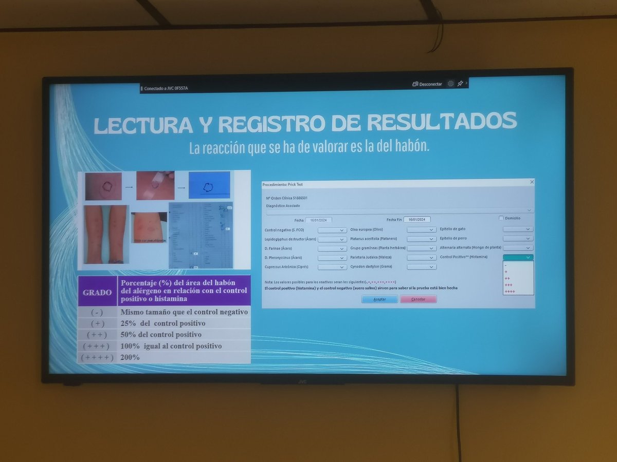 Hoy sesión clínica conjunta médicos de família, pediatras y enfermería sobre técnica PRICK TEST