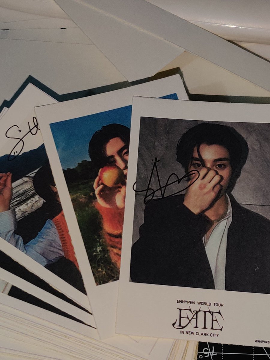 hapheecart's tweet photo. .⁠｡⁠*⁠♡ mini fan support proj by @hapheecart ♡*⁠｡.

random enha polaroid-sized freebies ♡

— rt + like
— 1:1 or 1:2 (depends on the time &amp; availability)
— open for on-the-spot trades

🗓️ Feb. 3
📍NCC Stadium

#FATE_IN_NEWCLARKCITY #ENHYPEN https://t.co/oAyrsWh7HH