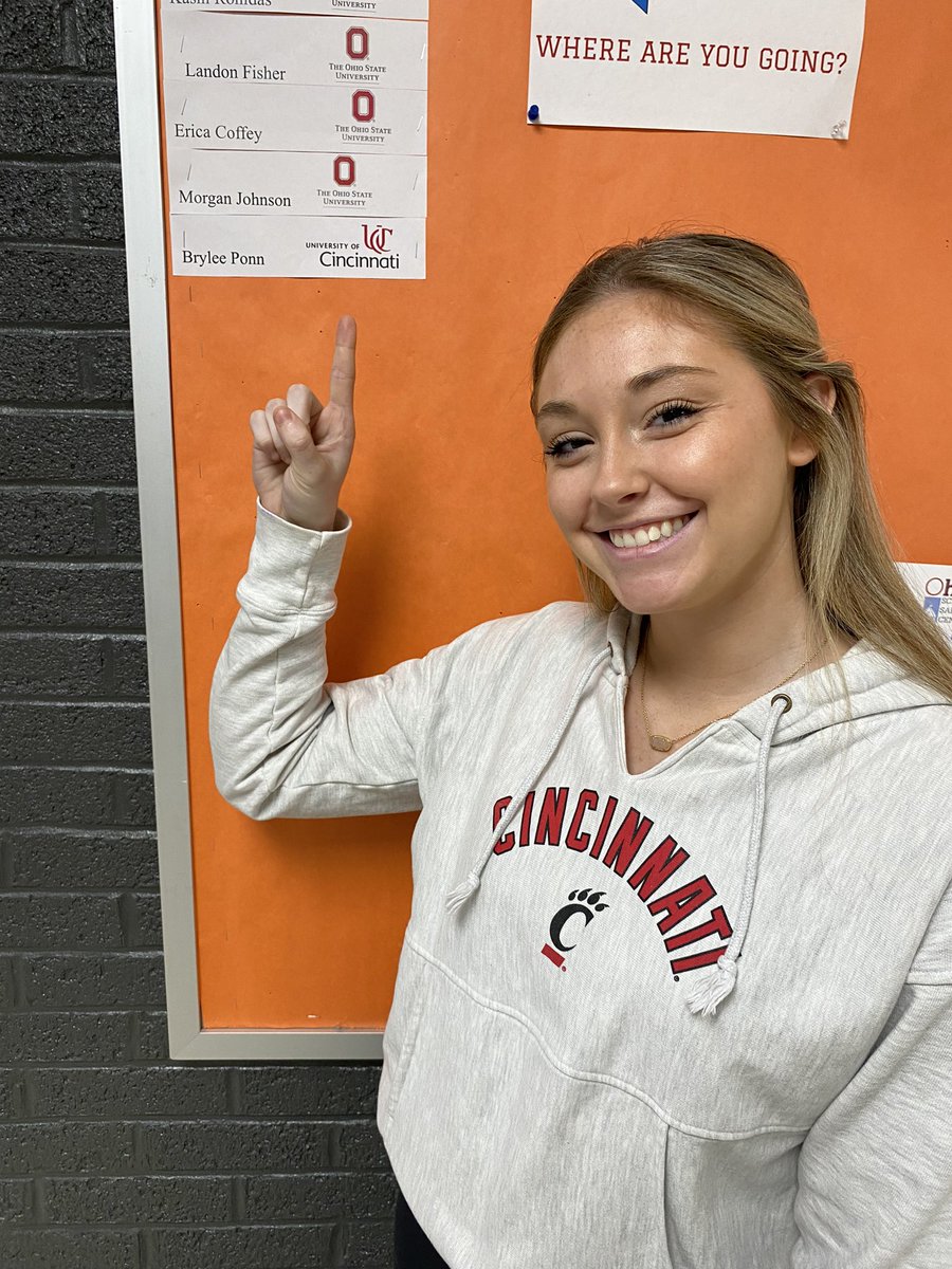 With the 8th pick of the 2024 Van Buren HS College Draft,
Brylee Ponn re-enters the draft and selects…..
the University of Cincinnati!
The string of Buckeye selections is broken. 
Finally get a Bearcat on the board! Congrats Brylee!