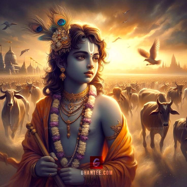 DBhagvadgita's tweet image. “Many see Krishna as a friend, confidant, and healer of the soul”