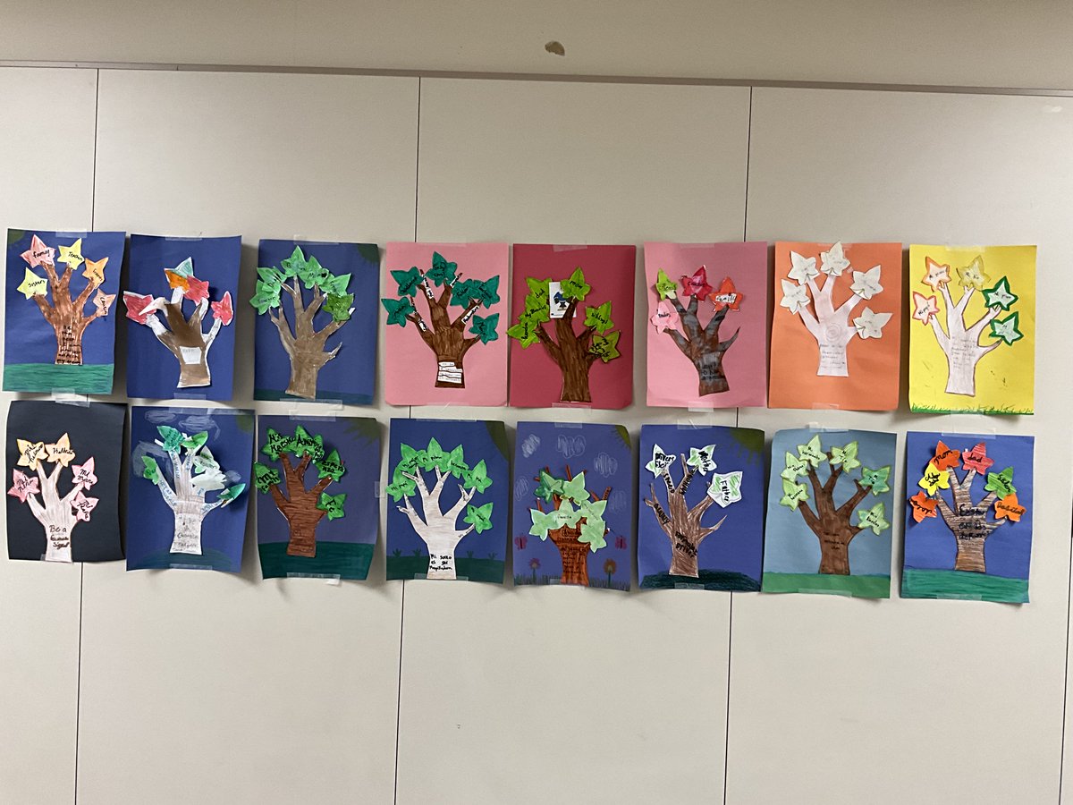 5th-grade students were tasked with creating "Dream Trees" as part of their 7 Mindsets lessons last week. They wrote their dream on the trunk and then wrote people and steps on the leaves that will help them reach their goals. Take a look! #ncisd #PES_Eagles