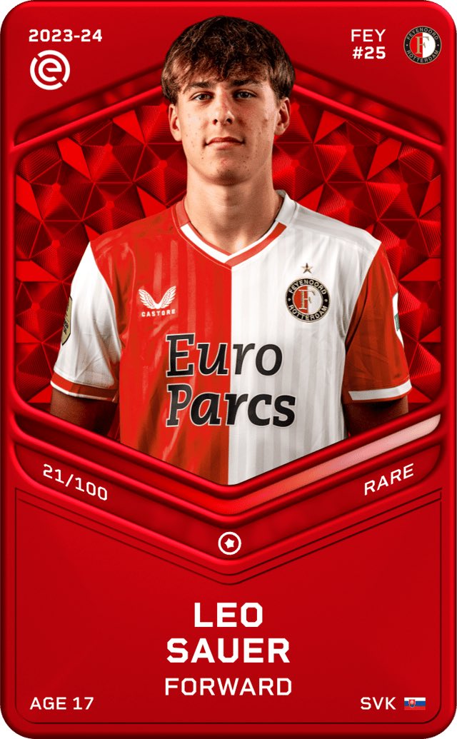 tomsnelders84's tweet image. Welkom bij de club Leo! #Sorare #Feyenoord #LeoSauer
