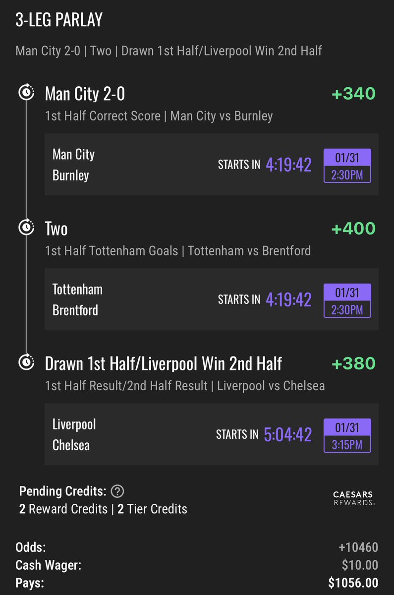 NHLPropKing's tweet photo. EPL Parlay and Goalscorer & Longshot Lottos ⚽️

Parlay:
•  Tottenham / Brentford OVER 3.5 Total Goals
• Liverpool / Chelsea OVER 2.5 Total Goals

Goalscorers
• Christopher Nkunku
• Ivan Toney
• Richarlison

🚨 I recommend waiting for starting lineups before locking in goalscorers. Nkunku might not start, but I couldn’t pass up on +280 odds

Longshot Lotto
• Manchester City 2-0 First Half
• Tottenham 2 Goals First Half
• 1st Half Draw / 2nd Half Liverpool

#GamblingX #SoccerPicks #EPL