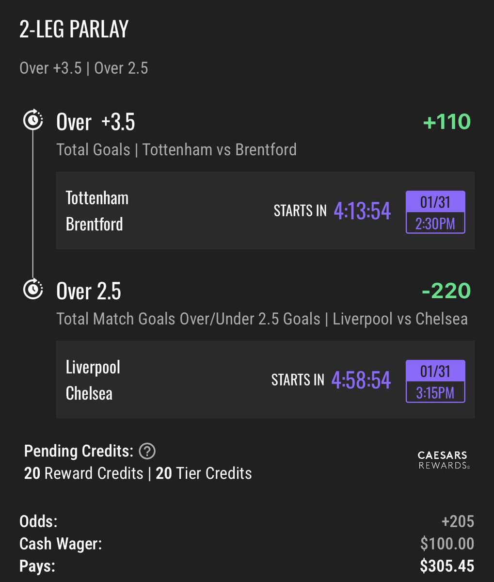 NHLPropKing's tweet photo. EPL Parlay and Goalscorer & Longshot Lottos ⚽️

Parlay:
•  Tottenham / Brentford OVER 3.5 Total Goals
• Liverpool / Chelsea OVER 2.5 Total Goals

Goalscorers
• Christopher Nkunku
• Ivan Toney
• Richarlison

🚨 I recommend waiting for starting lineups before locking in goalscorers. Nkunku might not start, but I couldn’t pass up on +280 odds

Longshot Lotto
• Manchester City 2-0 First Half
• Tottenham 2 Goals First Half
• 1st Half Draw / 2nd Half Liverpool

#GamblingX #SoccerPicks #EPL