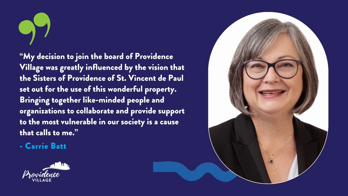 We're so pleased and grateful to welcome Carrie Batt to the PVI Board of Directors. 💫 

Read our full announcement here: buff.ly/3OpBWpr

#ProvidenceVillageYGK #YGKNews #YGKCommunity #KingstonOntario #KingstonON
