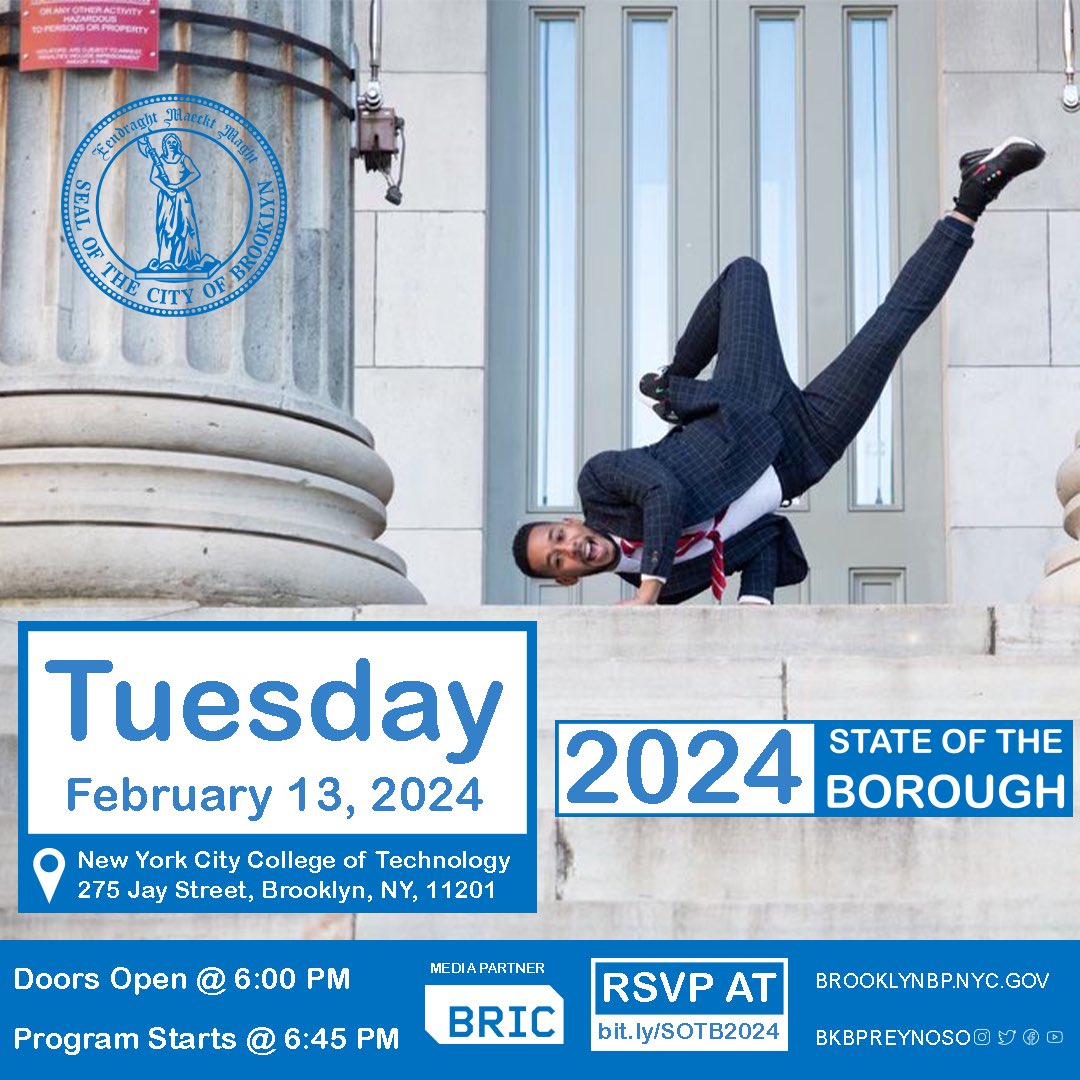 What's good, Brooklyn? I'm breaking down what my office did in 2023 and what we have coming up in 2024. RSVP at bit.ly/SOTB2024.