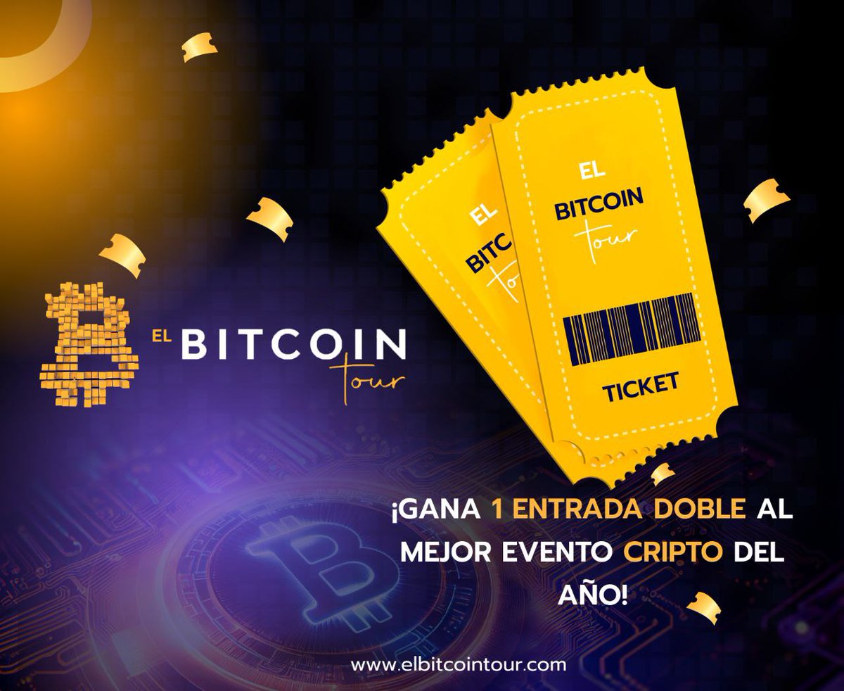 El Bitcoin Tour | Enseñando bitcoin desde 2016 (@elbitcoin_tour) on Twitter photo 📢 ¡Gana 1 entrada doble para el <a href="/elbitcoin_tour/">El Bitcoin Tour | Enseñando bitcoin desde 2016</a> en Cúcuta, Colombia! 🎟️🚀 Participa fácilmente:
1. Sigue a <a href="/TradingLatino/">Jaime Merino</a> y a <a href="/elbitcoin_tour/">El Bitcoin Tour | Enseñando bitcoin desde 2016</a>.
2. Dale like y comparte este post.
3. Menciona a un amigo y cuéntanos por qué lo llevarías. ✨💬 ¡Esta es tu oportunidad! ⚡️🔥 📢 ¡Gana 1 entrada doble para el <a href="/elbitcoin_tour/">El Bitcoin Tour | Enseñando bitcoin desde 2016</a> en Cúcuta, Colombia! 🎟️🚀 Participa fácilmente:
1. Sigue a <a href="/TradingLatino/">Jaime Merino</a> y a <a href="/elbitcoin_tour/">El Bitcoin Tour | Enseñando bitcoin desde 2016</a>.
2. Dale like y comparte este post.
3. Menciona a un amigo y cuéntanos por qué lo llevarías. ✨💬 ¡Esta es tu oportunidad! ⚡️🔥