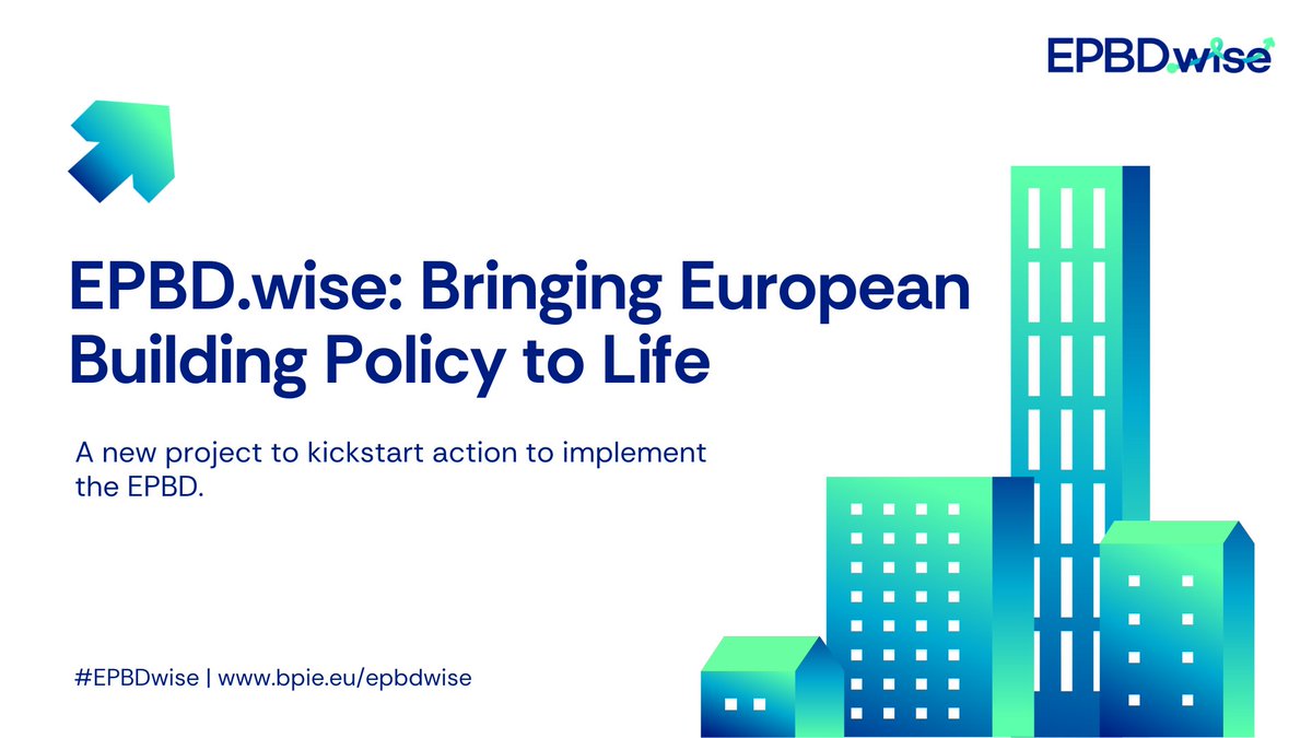 EPBD.wise (@epbdwise) on Twitter photo The new #EPBDwise project has begun! 🏘️
Funded via the 🇪🇺 <a href="/LIFEprogramme/">LIFE Programme</a>, the project aims to kickstart implementation of the #EPBD for a decarbonised building stock & climate neutral Europe.
Find out more about our exciting new project ▶️: bit.ly/47UWdtK The new #EPBDwise project has begun! 🏘️
Funded via the 🇪🇺 <a href="/LIFEprogramme/">LIFE Programme</a>, the project aims to kickstart implementation of the #EPBD for a decarbonised building stock & climate neutral Europe.
Find out more about our exciting new project ▶️: bit.ly/47UWdtK