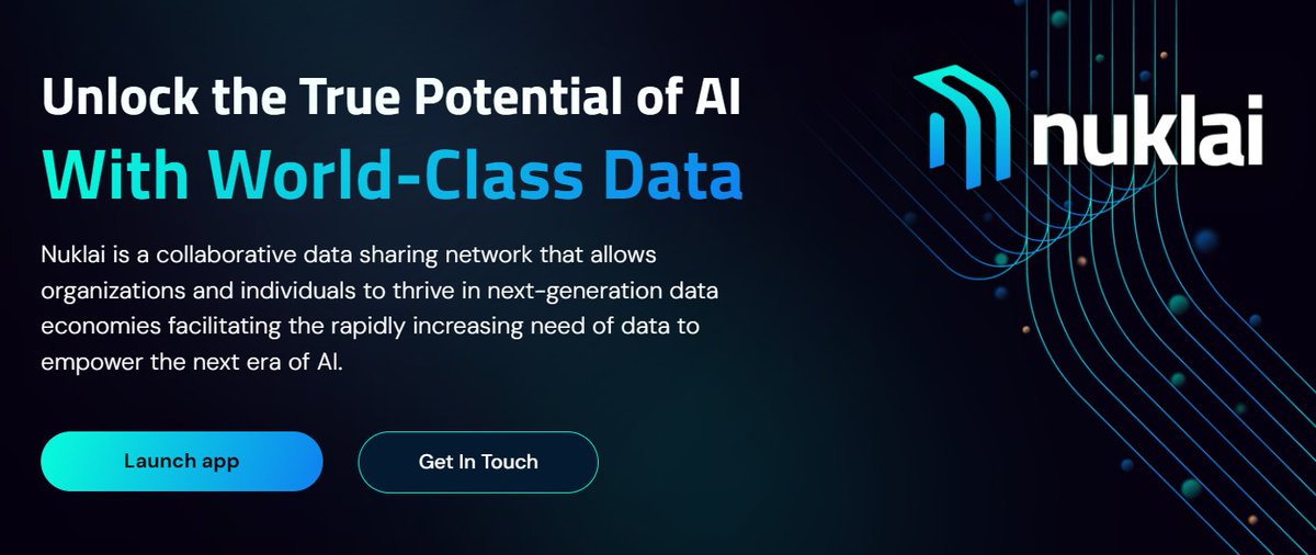 RIP unused data. 

<a href="/NuklaiData/">Nuklai</a> &amp; $NAI monetizes your underutilized data and creates new data economies. Here's how it’s changing the game: 🧵

#AI #DePin