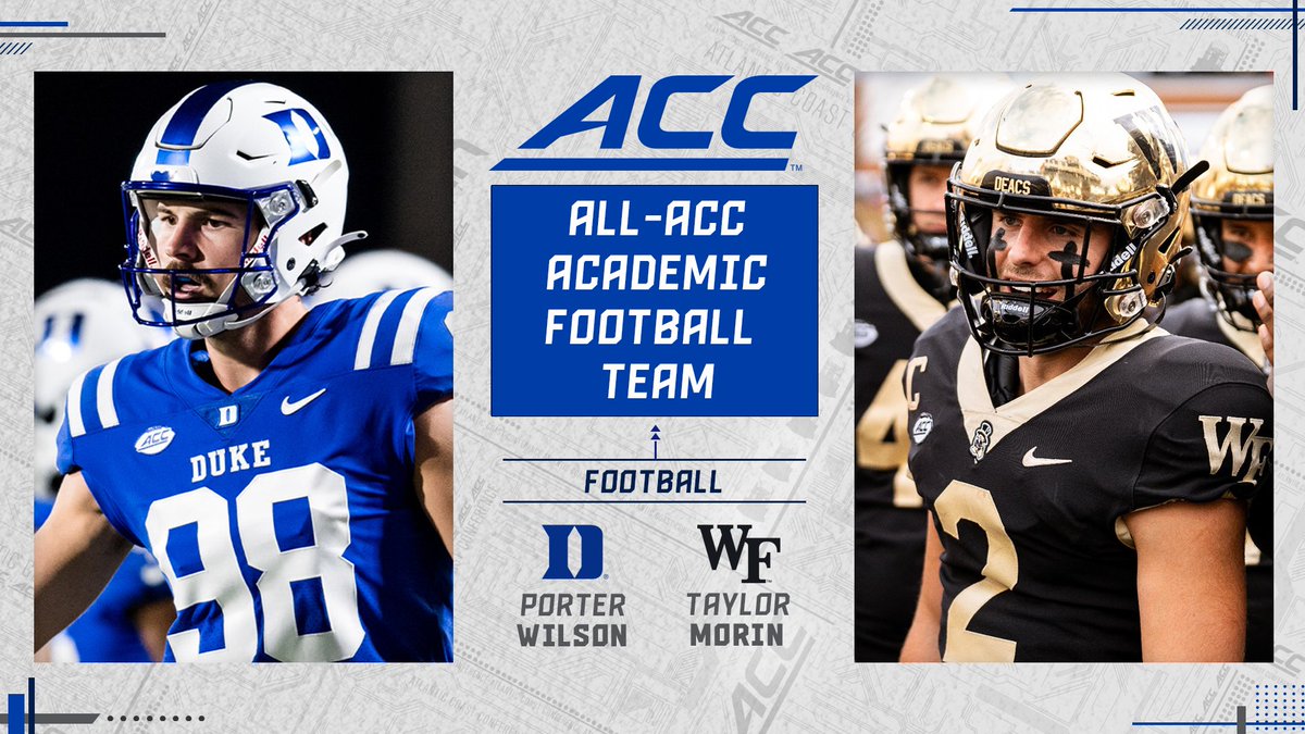 ⭐️ 2023 All-ACC Academic Football Team ⭐️

📰 theacc.co/23fbacademicte…