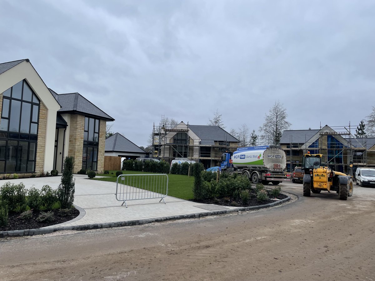 A chilly site meeting in Lancashire today, it was great to see how the 'Parklands' development is progressing