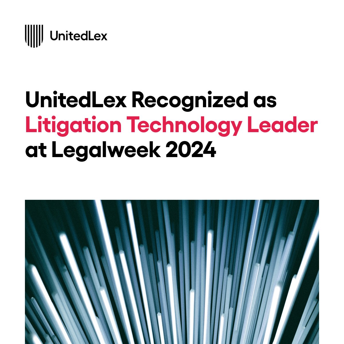 At Monday's Legalweek Leaders in Tech Law Awards, UnitedLex was selected as the winner in the Litigation Technology category. Learn more in today's press release: hubs.li/Q02jk8180 #VIR #legaltech #legalweek2024 #ULXforthewin #litigation #discovery