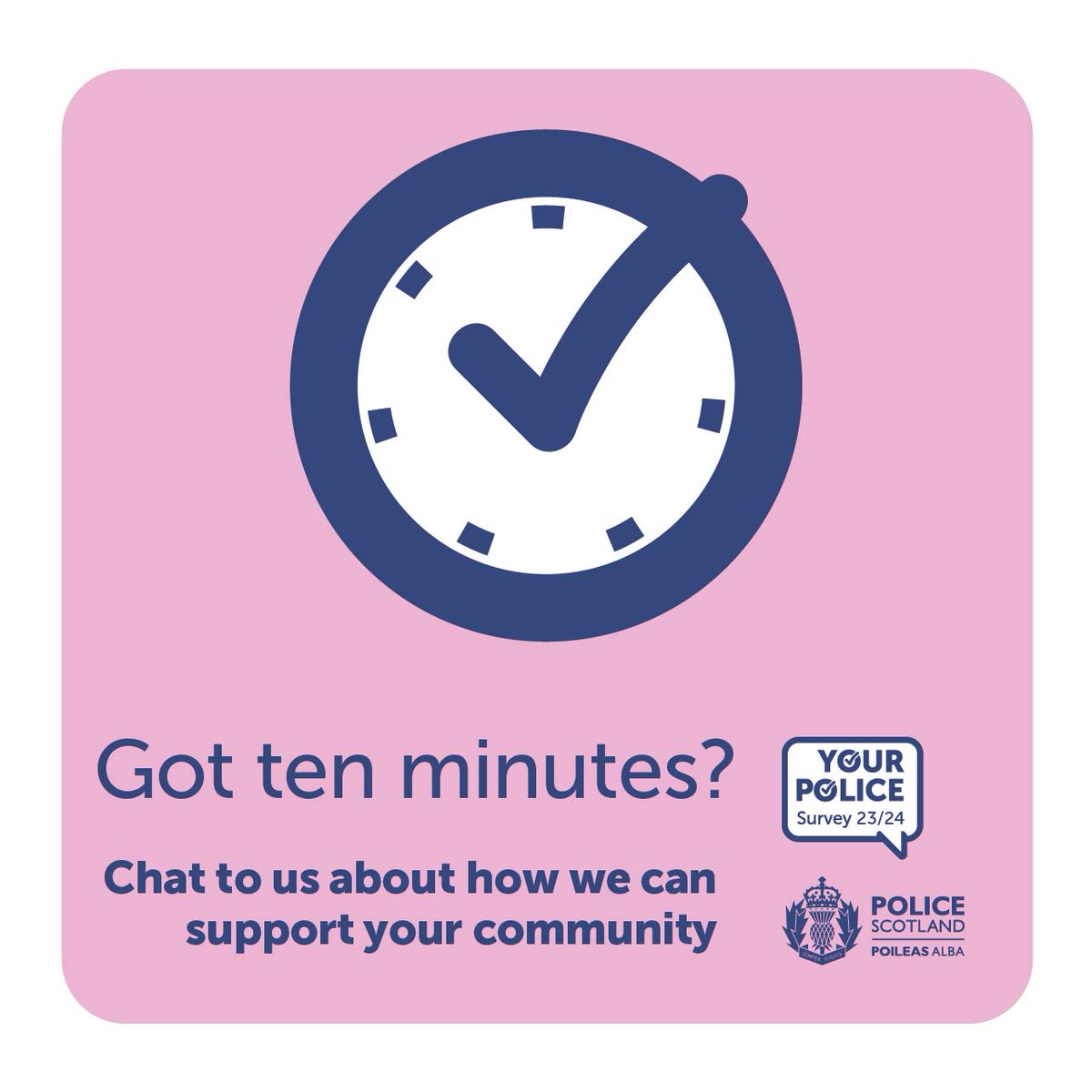 Community Police drop-in. On Thursday the 1st of February 2024, between 1330 and 1500 hours, local Community Officers will hold a drop-in session at Stonehouse Library, ML9 3JL. 

Have your say about your community, take part in the #YourPolice survey ➡️ ow.ly/mHiM50P8wuh