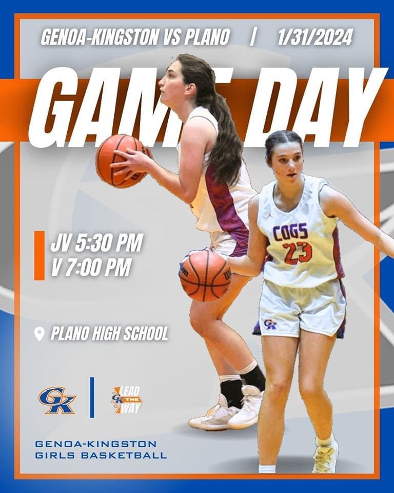 It’s Game Day yet again for GK Girls Basketball!  The Cogs travel to Plano tonight to take on the Reapers!
#gkcogs #LeadTheWay!
