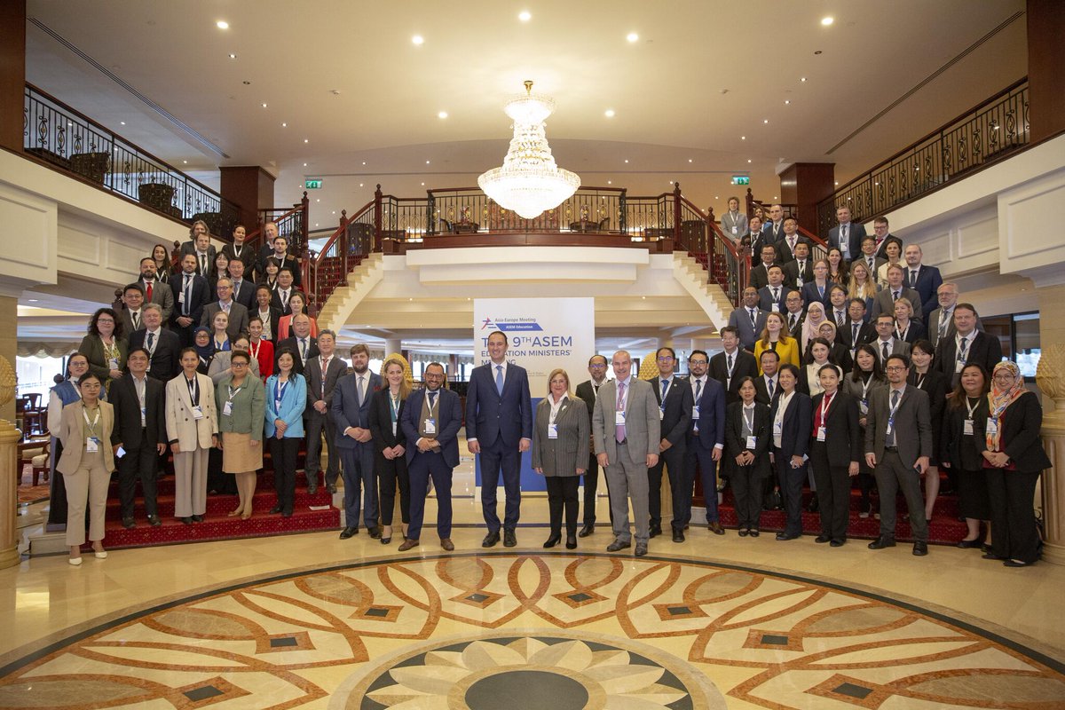 Looking back at the #ASEMME9. Thank you to Hon. Dr. Clifton Grima, Minister for Education, Sport, Youth, Research &amp; Innovation, Malta, ASEM Ministers, Dep. Ministers, Secretaries of State, Ambassadors, delegates Asia &amp; Europe. Your participation made this conference memorable 📷