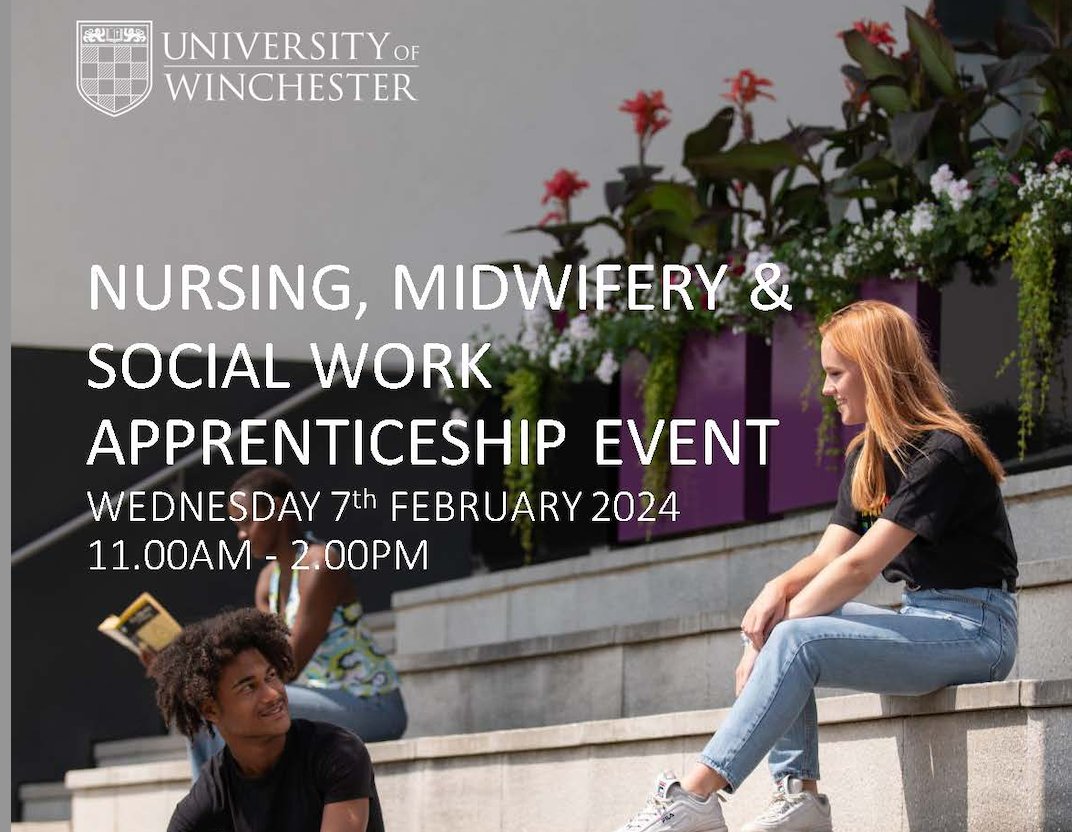 Come find out more about Registered Nurse, Nursing Associate, Midwife and Social Work apprenticeships All Welcome - employers, staff, health care support workers, students @HHFTnhs @Southern_NHSFT @PHU_NHS @HIOW_ICS Book your place here: tinyurl.com/3jw4khpc
