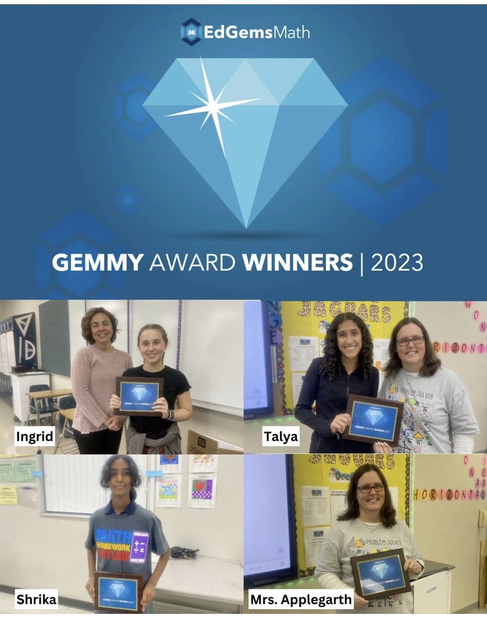 @EdGems_Math making our middle school math students and teachers Gemmy winners!!! How lucky are we to have such great talent be supported! 🎉 @WilliamsIBMYP @HCPSBenito @HillsboroughSch
